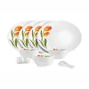 Cello Dazzle Series White 22 Pieces Dinner Set