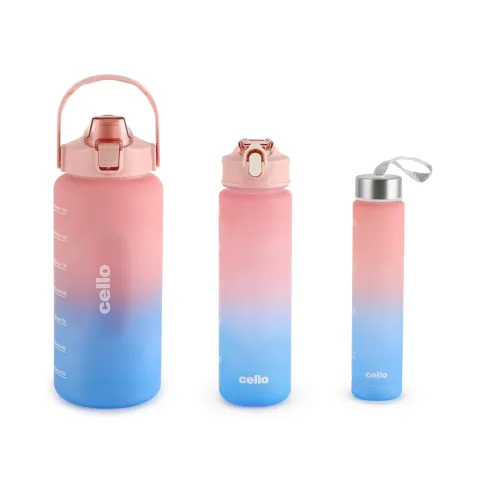 Image of Cello All Day Plastic Water Bottles | 3 pcs