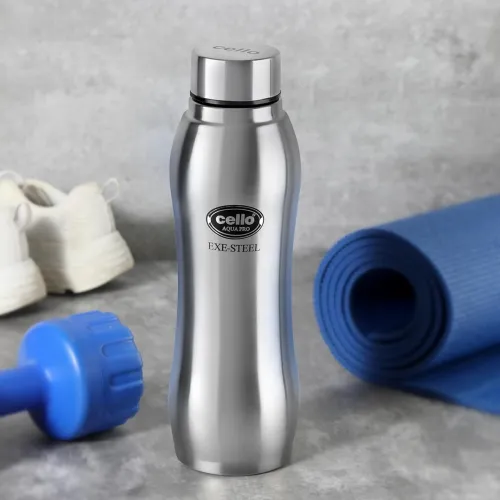 Image of Cello Aqua Pro Stainless Steel Water Bottle 1000 ml, Silver