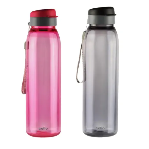 Image of Cello Athlete Bottle with Flip Top Lid, 800ml Set of 2