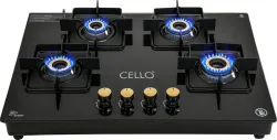 CELLO Black Pearl Glass Hob Cooktop Automatic Ignition