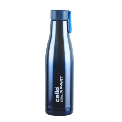 Cello Dazzle Insulated Flask Hot and Cold Water Bottle 600ml Blue