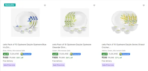 Image of Cello Dinner Sets Start From ₹499