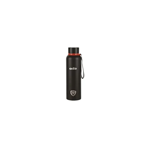 Image of Cello Duro Kent Thermosteel Flask with DTP Coating, 750ml, Black