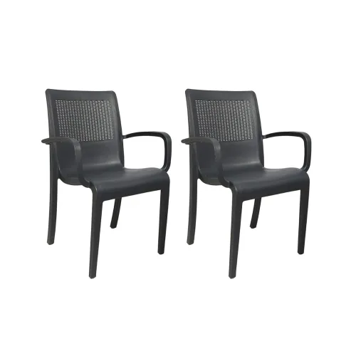 Image of Cello Ecstasy Chair Set Pack of 2 - Grey
