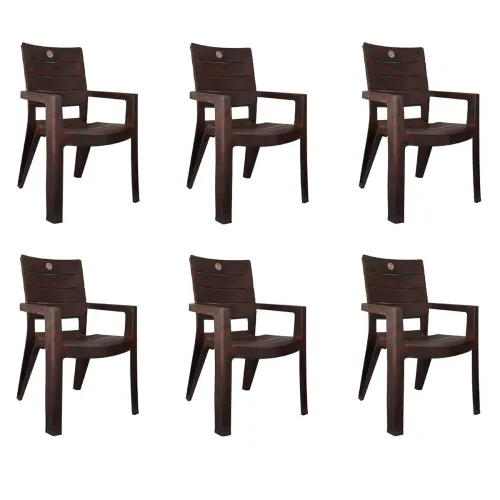 Image of Cello Jordan Plastic High Back Armchair 6 pcs set