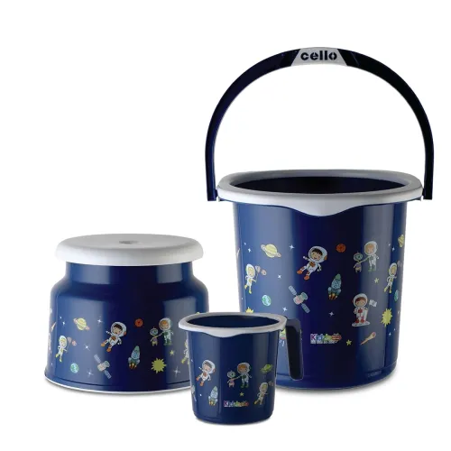 Image of Cello Kidzbee Cosmic Explorer Splash Bathroom Set of 3