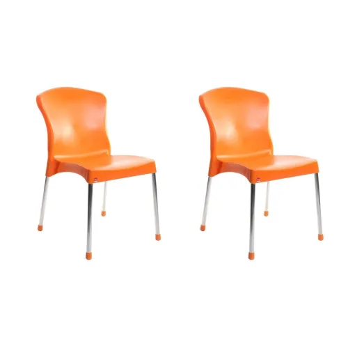 Image of Cello Milano Chair Set Pack of 2 - Orange