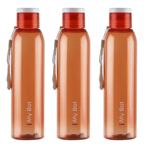 Image of CELLO My Bot PET Water Bottle,1000ml Pack of 3