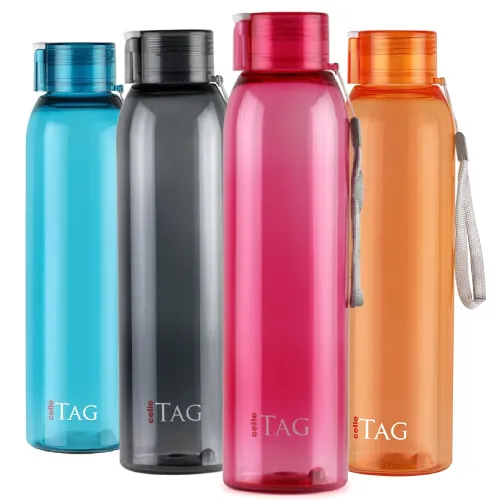 Image of CELLO My Tag PET Water Bottle Set of 4-1000ml