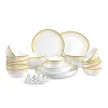 Cello Opalware Divine Series Royal Amber Dinner Set, 33 Units |