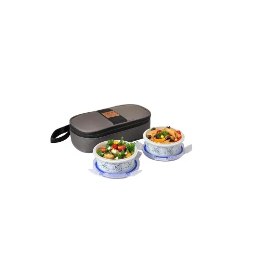 Image of CELLO Opalware Mosaic Rose Lunch Box