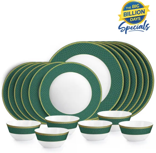 Image of Cello Opalware Solitaire Dinner Set – 18 Pcs