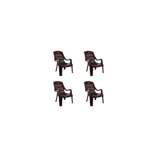 Image of Cello Plastic Comfort Sit Chairs Set of 4