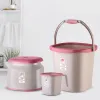 CELLO Plastic Cubic Bathroom Set Easy to Clean and Attractive Design