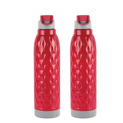 CELLO Puro Wave 900 Water Bottle, 2 Pack, 690ml