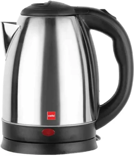 Image of cello Quick Boil Portable Electric Kettle (1.5 L, Silver, Black)
