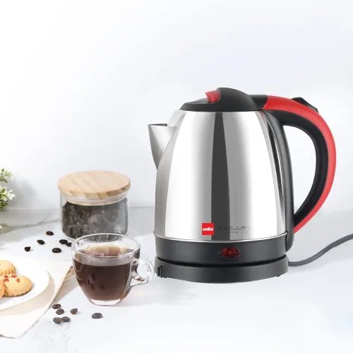 Image of Cello Quick Boil Primo 1.8 Litre Electric Kettle 1500 Watts, Red