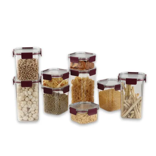 Image of CELLO Stack Lock Plastic Kitchen Container Set of 9