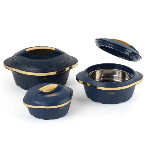 Image of Cello Stylus Insulated Hot-Pot Set of 3