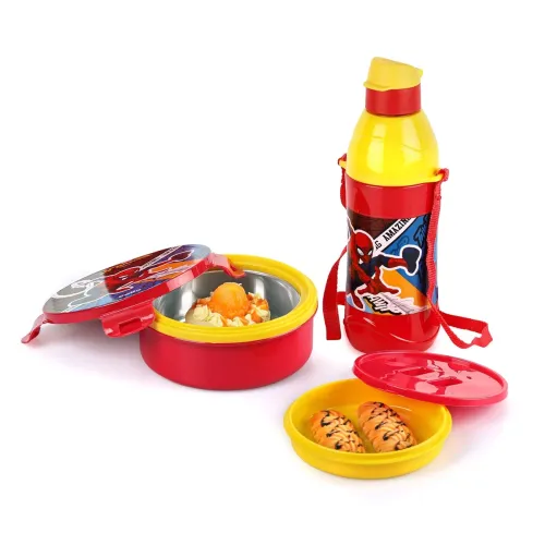 Image of CELLO Tiffy Spiderman Gift Set Insulated Lunch Box & Water Bottle