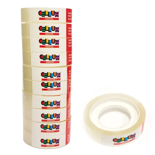 Image of CELLUX 12 Rolls Essential Transparent Tape Refills