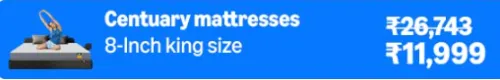 Image of Centuary Mattresses @ ₹11999 on Amazon Prime Day Sale