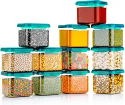 CENTUREUM 500ml Plastic Containers (Pack of 12)
