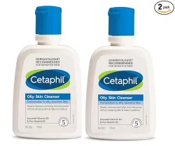 Cetaphil Oily Skin Cleanser 125ml, Pack of 2