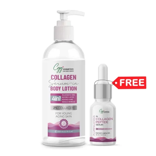 Image of CGG Cosmetics 2% Collagen Serum in Body Lotion & FREE 10ml Sample Of 1% Collagen Serum