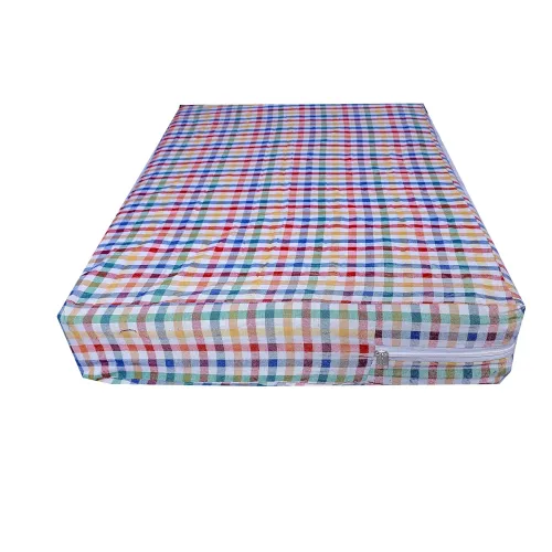 Image of CheckMe Cotton Mattress Cover Protector for Single Bed 6.5x4 Feet