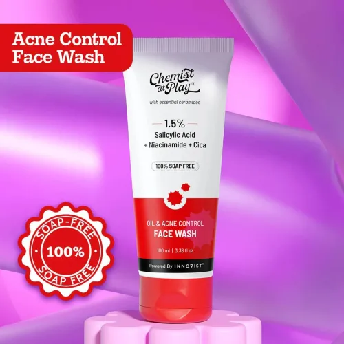 Image of Chemist at Play Acne Control Face wash(100 ml)