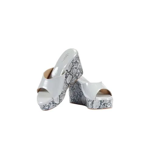 Image of CHERE Sequin Strap Diamond Cut Block Heels Sandal