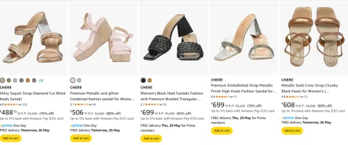 Image of CHERE Women's Heels at minimum 65% Discount