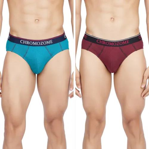 Image of Chromozome Mens Cotton Briefs (Pack of 2)