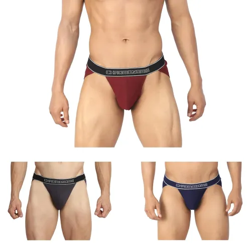 Image of Chromozome Mens Cotton Briefs (Pack of 3)