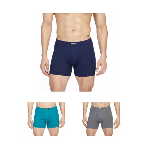 Image of Chromozome Mens Cotton Rib Trunks (Pack of 3)
