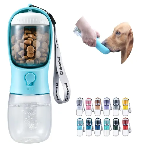 Image of Cibaabo Dog Water Bottle With Food Container