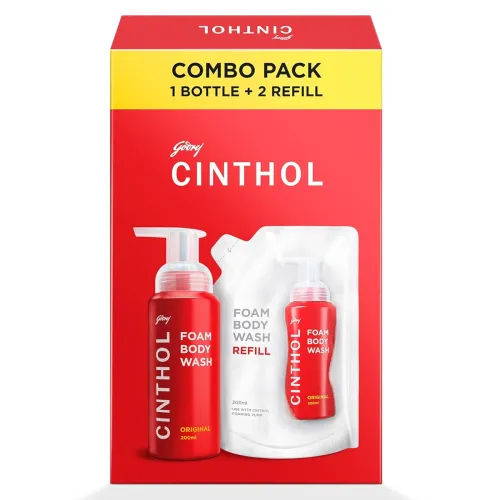 Image of Cinthol Original Foam Body Wash 600ml * Pack of 3