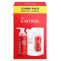 Cinthol Original Foam Body Wash 600ml * Pack of 3