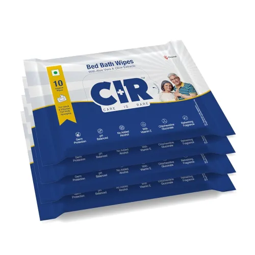 Image of CIR Soft Body Cleansing Wet Bed Bath Wipes for Adults