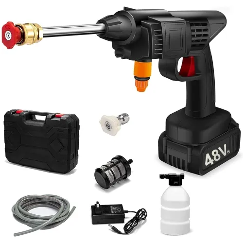 Image of Claiez Wireless High Pressure Washer for Car Washing 48V Rechargeable Electric Pressure Washer Gun Machine Tool for Bike