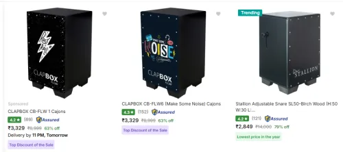 Image of Clapbox Cajon Minimum 60% Discount