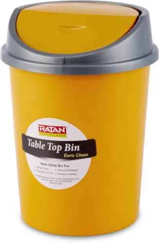 Image of RATAN PLASTICWAR Clean Table Top Dustbin