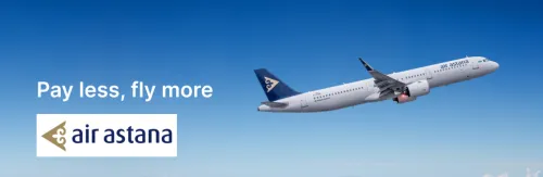 Image of cleartrip Coupon : Save up to 15% off on Air Astana Flight bookings Applicable on SBI / ICICI Credit Cards & ICICI Bank 