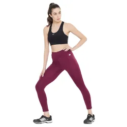 Clovia Womens Mid Rise Activewear Ankle Length Slim Fit Tights