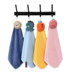 CLUZE Super Soft Cute Hanging Hand Towel