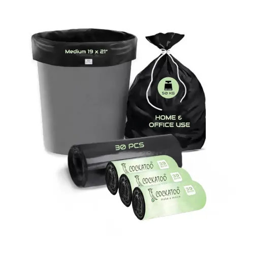Image of Cockatoo CMP01 Garbage Bags Medium Size 30 Bags / 3 Rolls