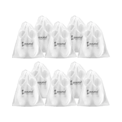 Image of Cockatoo PE Travel Shoe Storage Bags, Pack of 10