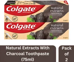 Colgate Charcoal Whitening Toothpaste 75ml Pack of 2 (150ml)